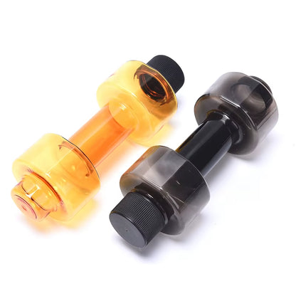 550Ml Sport Water Bottle Body Building Water Dumbbell Fitness Gym Shaker Dumbbell Shape Drinking Jug Cup Plastic Bottle